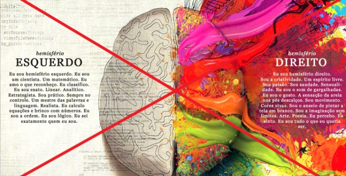 Cérebro lado esquerdo-lado direito: Raciocínios visual e numérico
