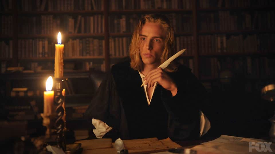Isaac Newton representado por um ator, na série Cosmos - A Spacetime Odyssey, de 2014. Créditos: FOX