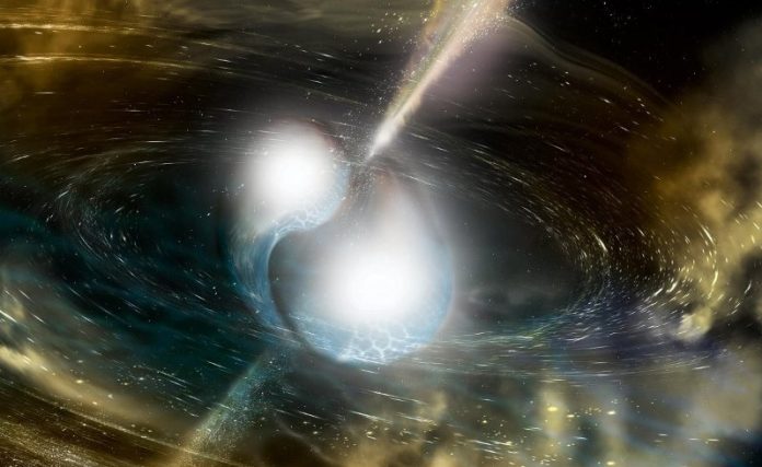 Duas estrelas de nêutrons