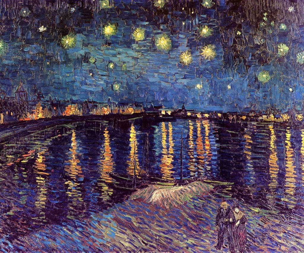 A Matem Tica Inesperada Por Tr S Do Quadro A Noite Estrelada De Van Gogh   Noite Estrelada Sobre O Rhone 1024x852 