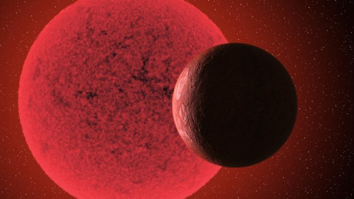 super-terra-ana-vermelha-estrela