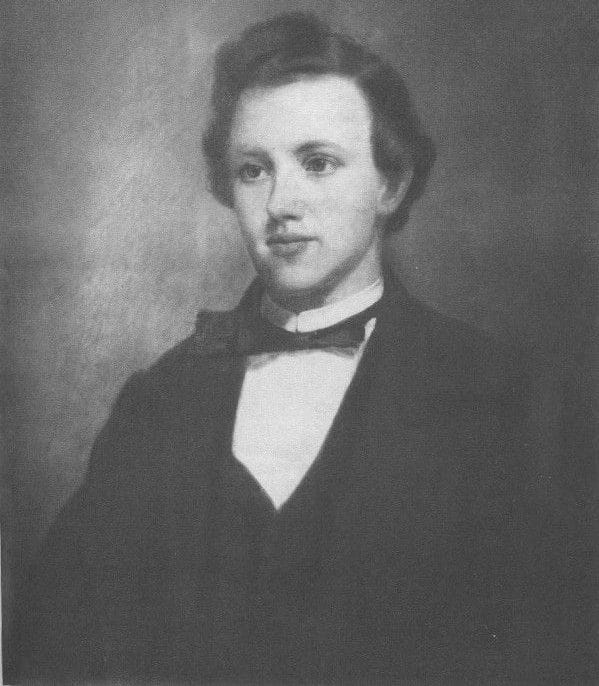 Paul Morphy (1837-1884), jogador americano de xadrez, joga oito