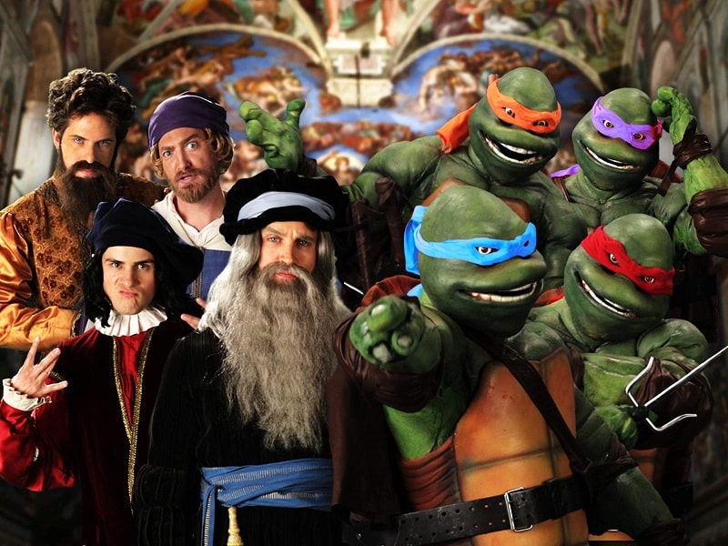 Donatello, Leonardo, Michelangelo e Rafael: artistas