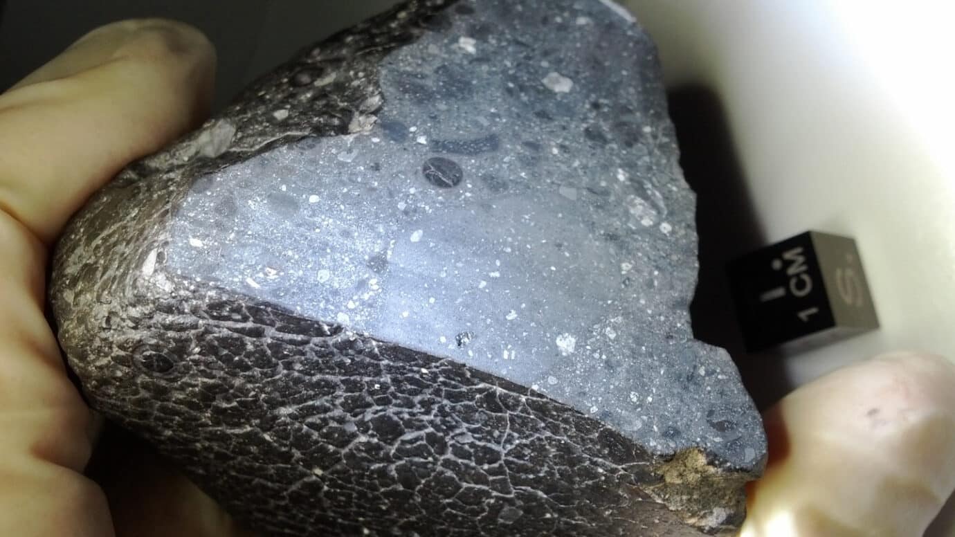 Imagem de um Meteorito