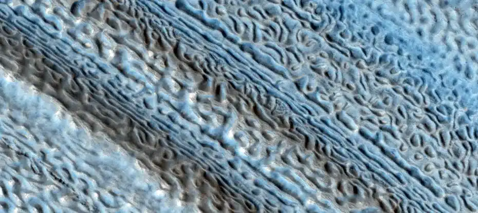 Vislumbre incrível da superfície Marte se parece com seu cérebro