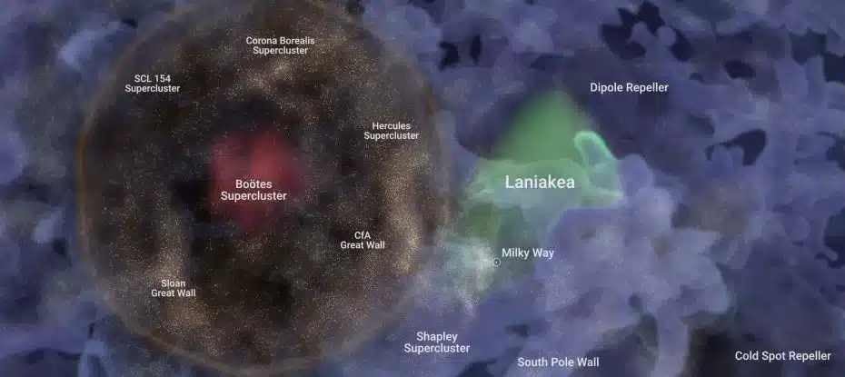 Esta enorme bolha de galáxias próximas pode ser uma relíquia do Big Bang