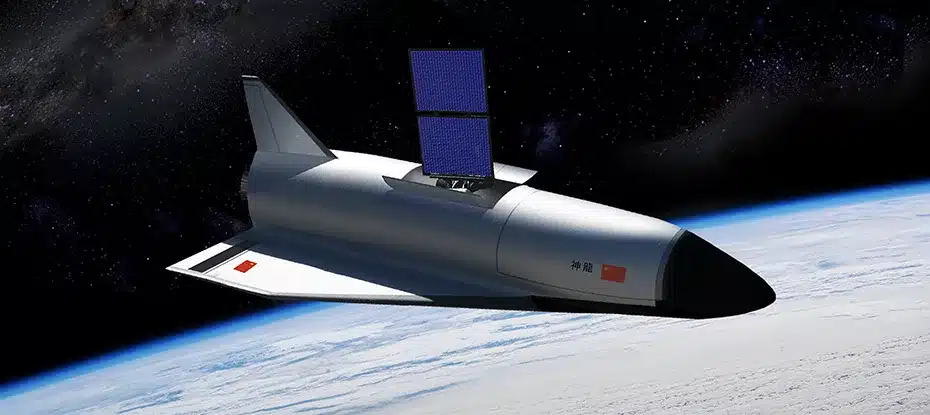 ilustração da nave espacial da China