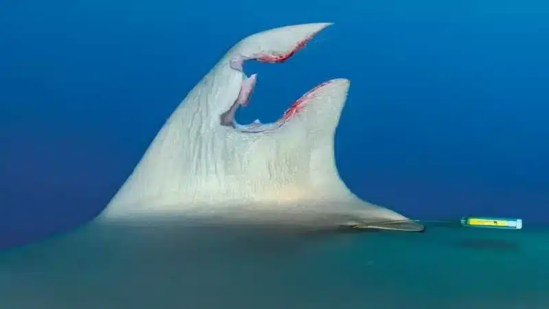 Cientistas observam barbatanas de tubarão sendo regenerada após lesão