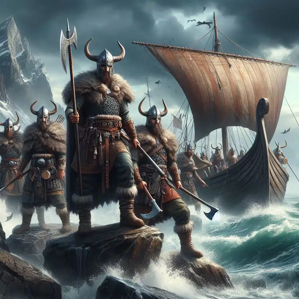 Ilustração de Vikings